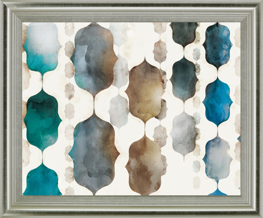 Luminous Cascade - 28" x 34" Framed Wall Art