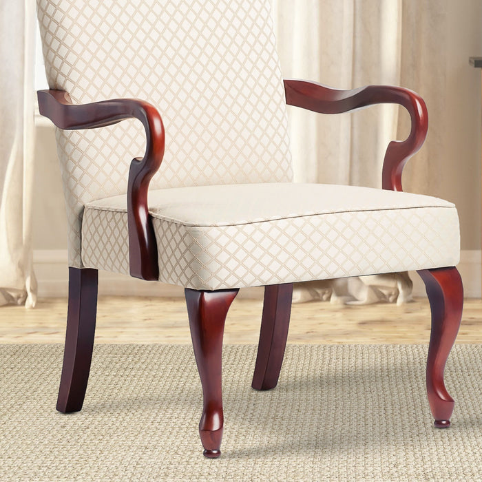 Delaney - Elegant Gooseneck Arm Chair With High Back