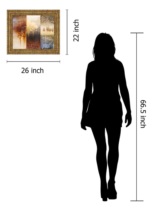 Lost In Trees I By Michael Marcon - Framed Print Wall Art - Yellow