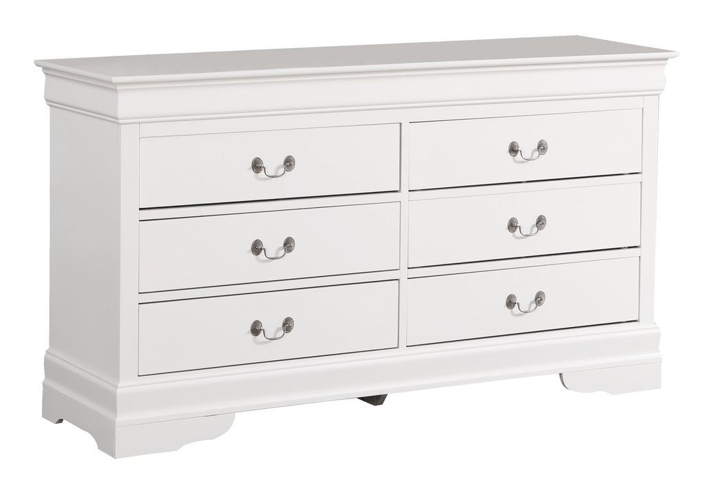 Glory Furniture Louis Phillipe Dresser, White