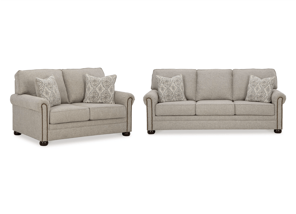 2 PC Sofa Loveseat Set