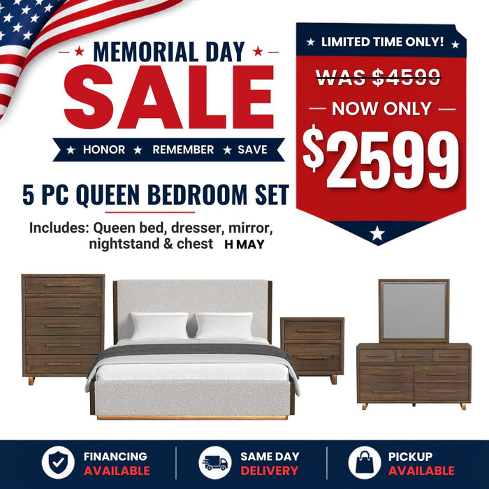 5 PC Queen Bedroom Set