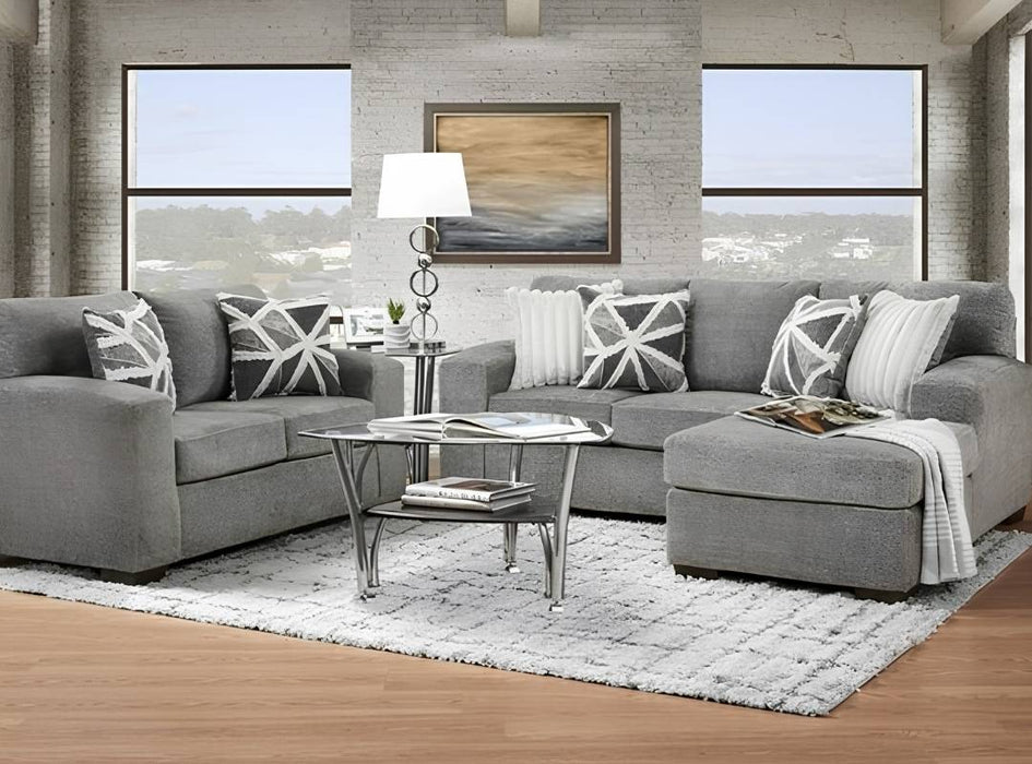2 PC Reversable Sofa Chaise Set