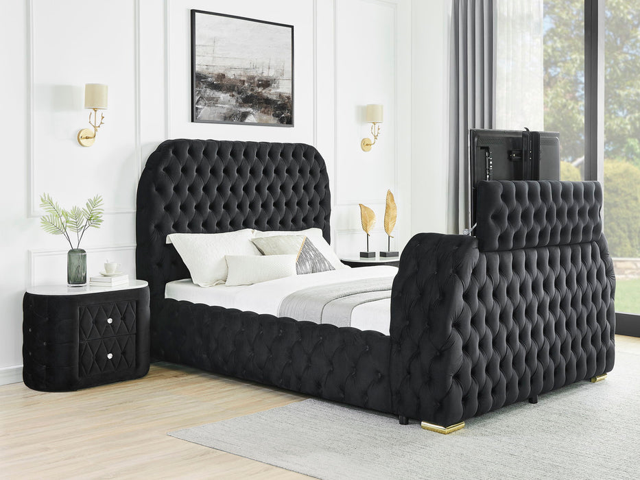Natalia - Queen Bed - Black