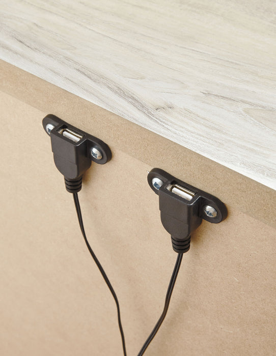 Bellaby - Whitewash - Mesita de noche de un cajón