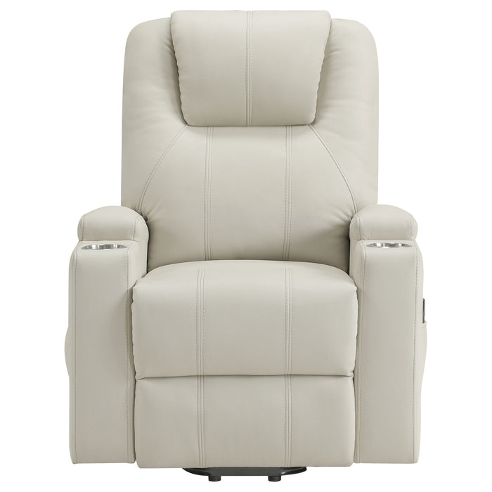Macklin - Power Lift Massage Recliner With Heat And Dual Cupholders