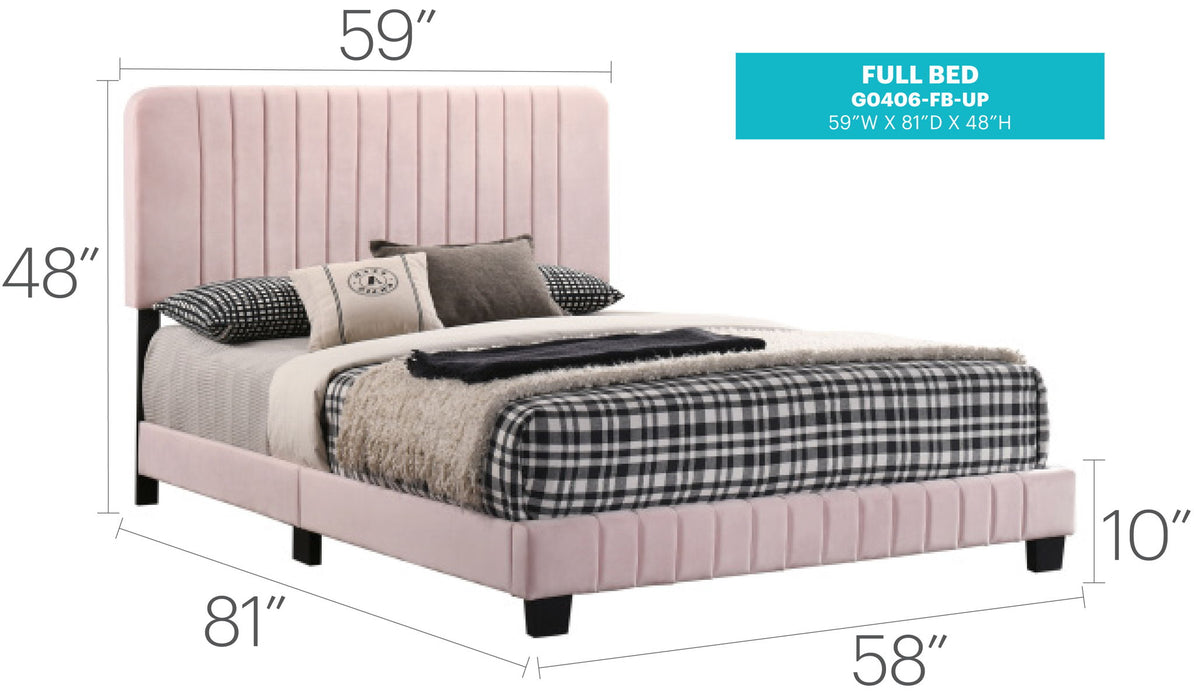 Channel Tufted Bed