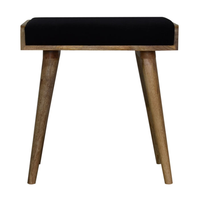 Tray Style Footstool - Black