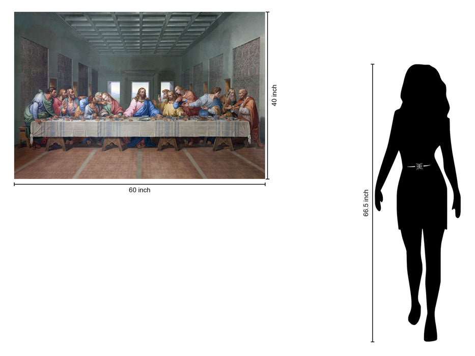 Temp Glass With Foil - Last Supper - Light Brown