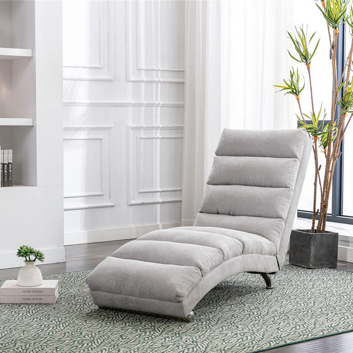 Massage Chaise Lounge Indoor With Remote Control, Ergonomic Electric Massage Lounger