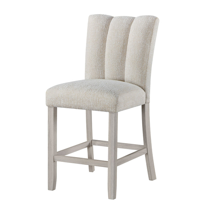 D2507 - 5 Piece Dining Room Set (Bar Table With Hidden Storage In The Base With 4 Bar Stools) - White