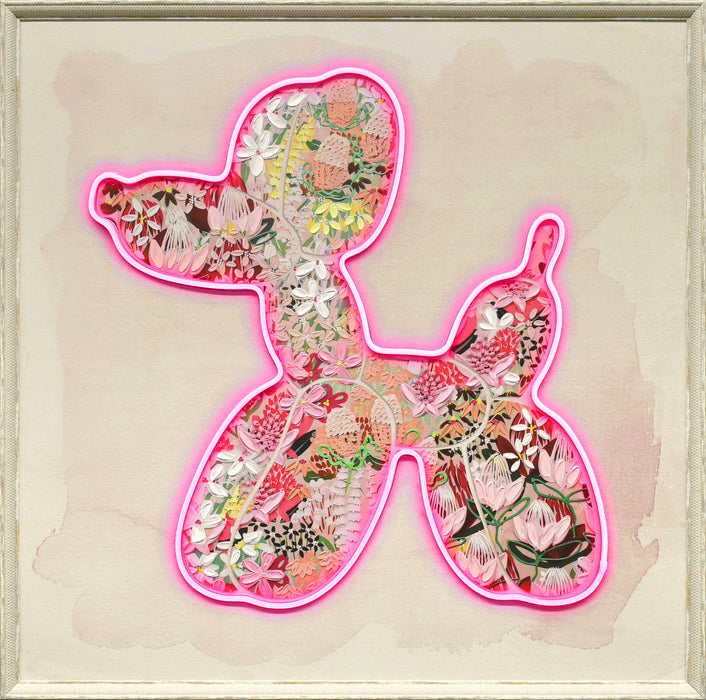 Blossom Glow Silhouette - 33" x 33" Framed Wall Art