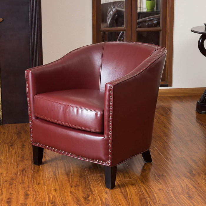 Enigmatica - Upholstered Club Chair With Nailhead Trim