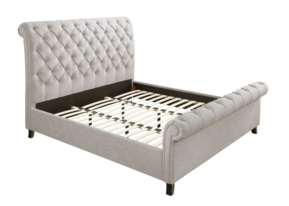 Kate - Upholstered Queen Bed - Gray
