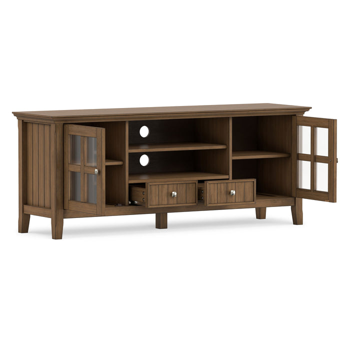 Acadian - TV Media Stand - Rustic Natural Aged Brown