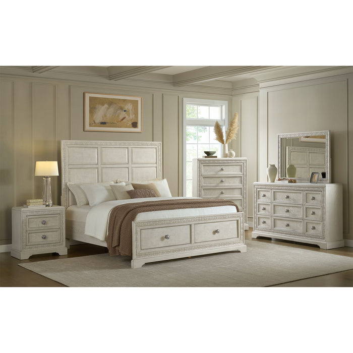 Romilly - Nightstand With USB - White