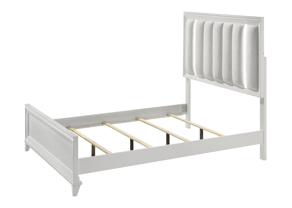 Cressida - Queen Bed With Slats - White