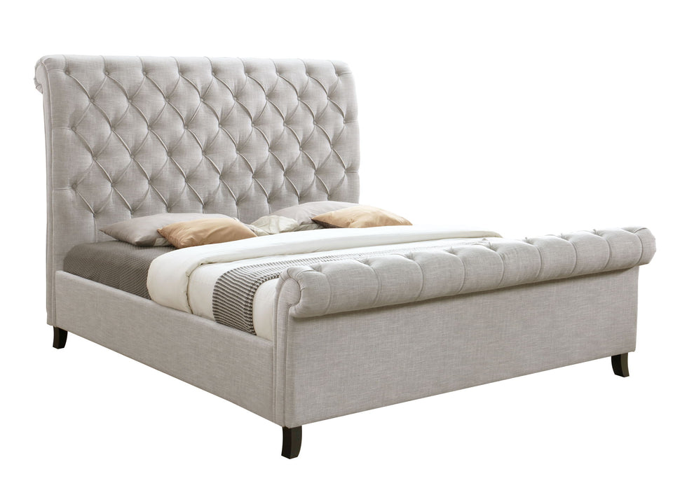 Kate - Upholstered King Bed - Gray