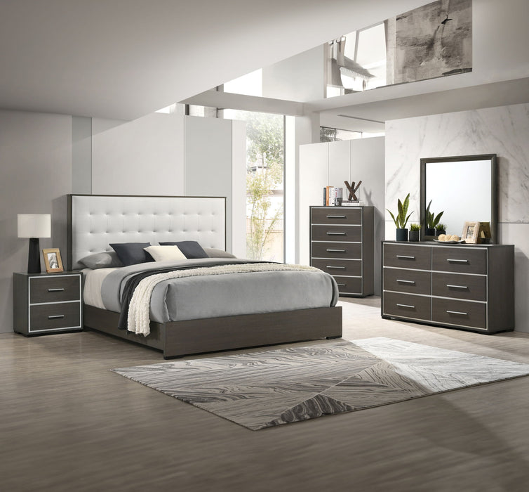 Sharpe - Queen 5 Piece Bedroom Set - Dark Gray