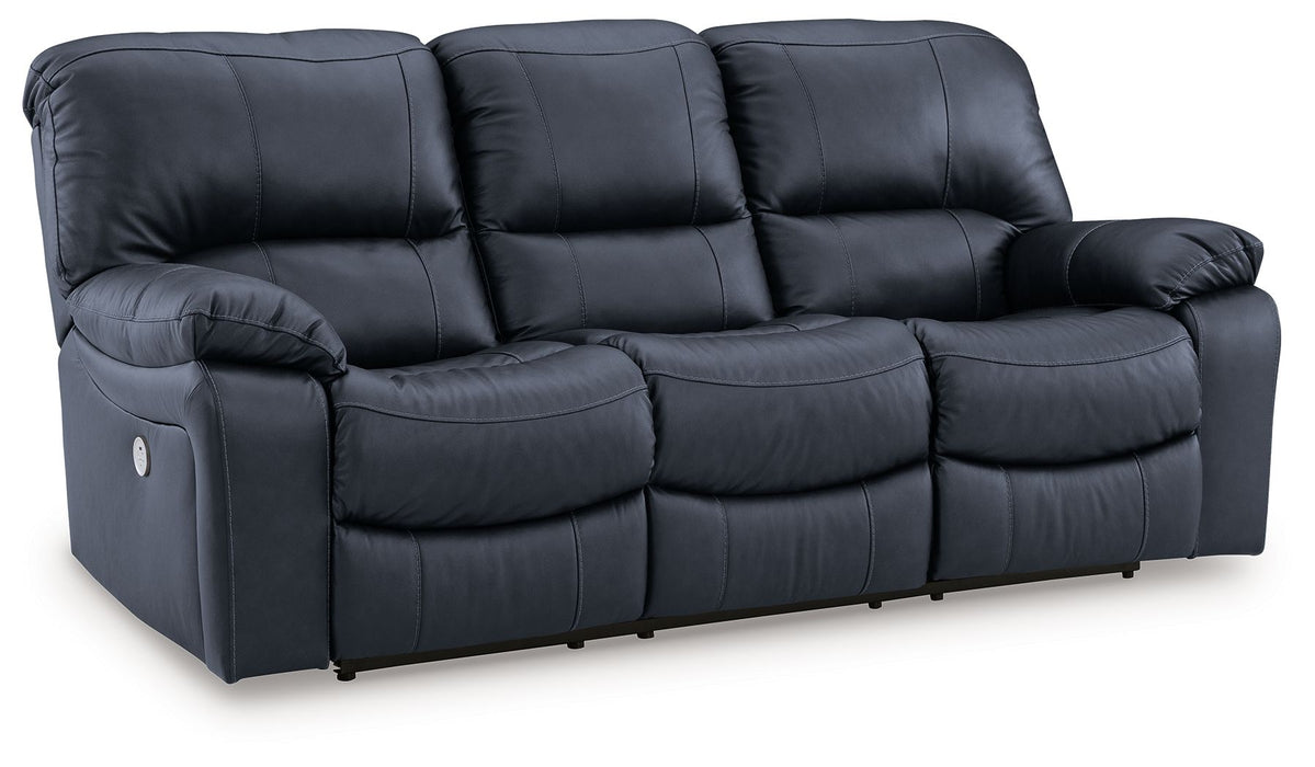Leesworth - 3 Pc. - Power Reclining Sofa, Power Reclining Loveseat, Power Rocker Recliner - Ocean