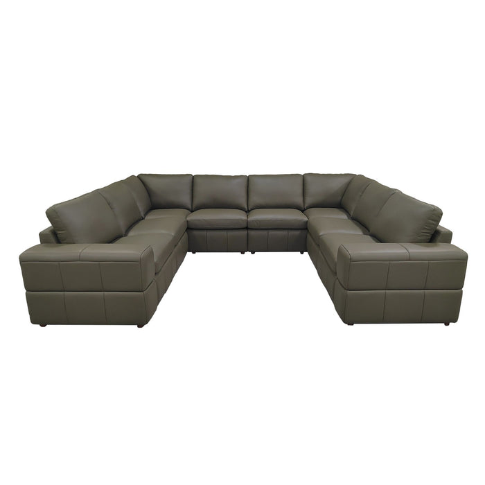 Modern Sectional Sofa With Large Square Arms