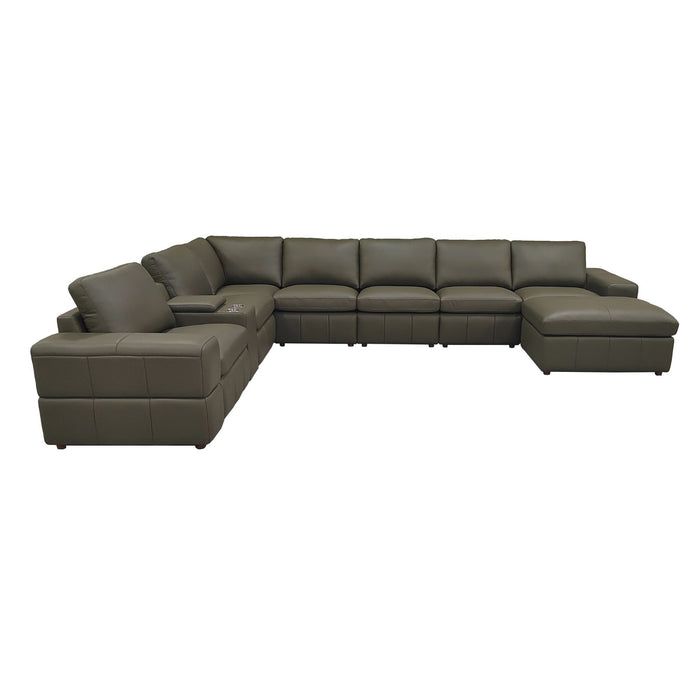 Modular Sectional With Large Square Arms, Custom Configuration