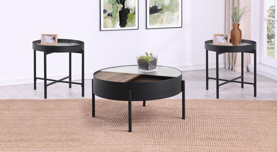 Ozella - Round Coffee Table Set