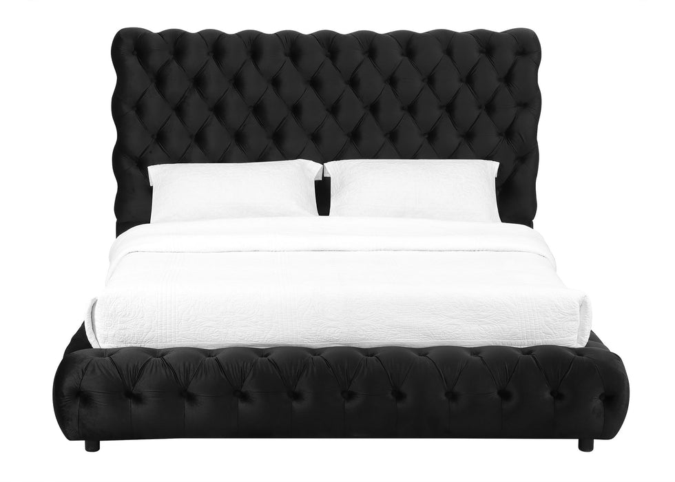 Flory - Queen Bed - Black