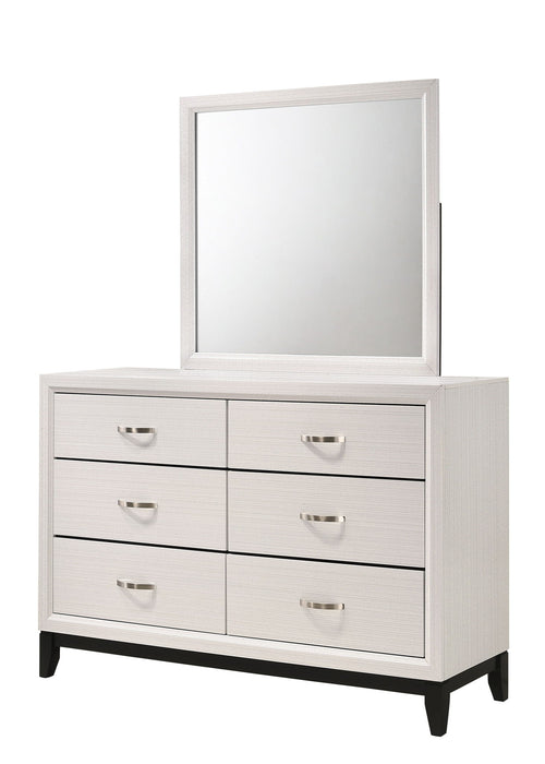 Akerson - Dresser & Mirror - White