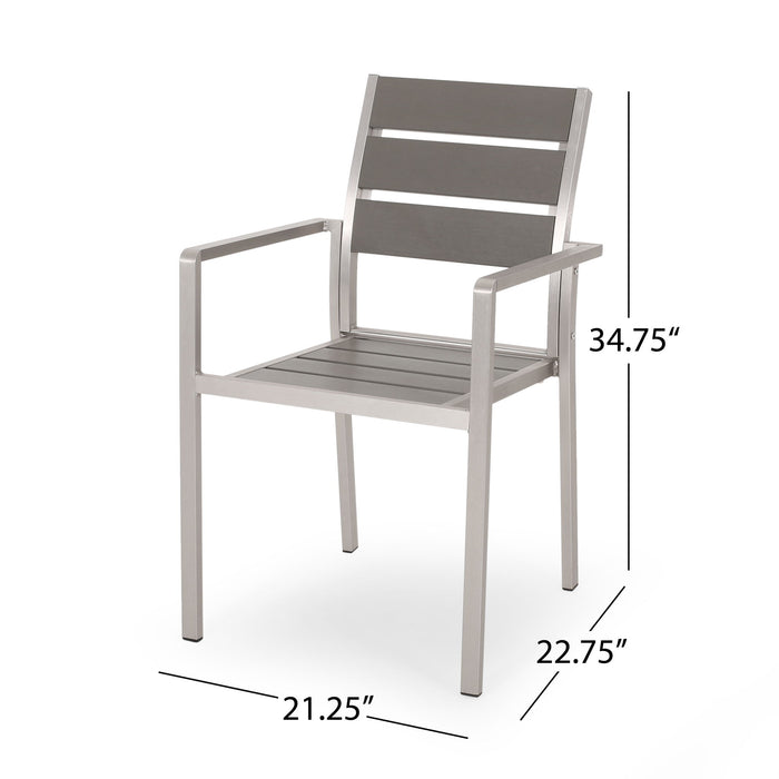Dreamlan - Outdoor Aluminum Dining Chair (Set of 2)