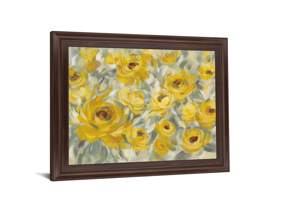 Sunlit Petals - 28" x 34" Framed Wall Art