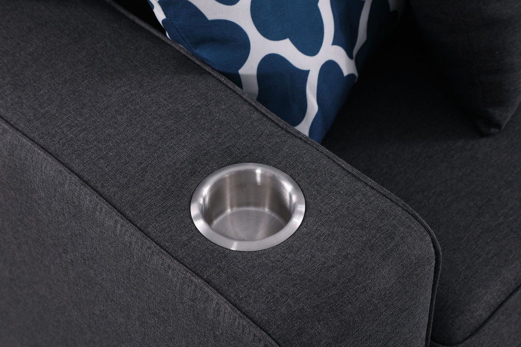 Cooper - Beautiful Sofa With Cupholder