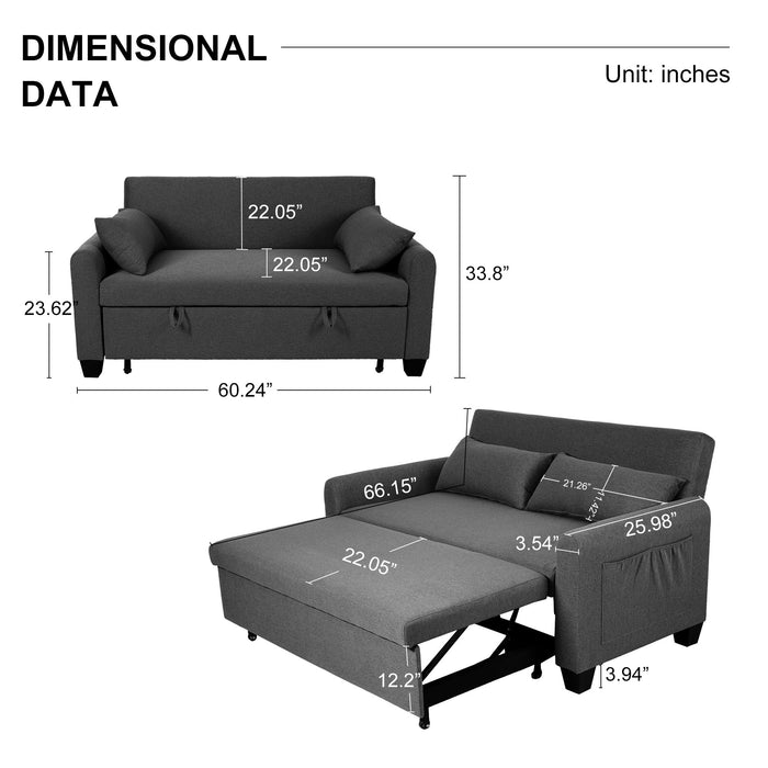 Balus - 2 In 1 Sofa Bed With Storage Bag
