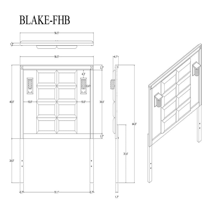 Lively - Bedroom Set With Glitter Detail And Padded Headboard