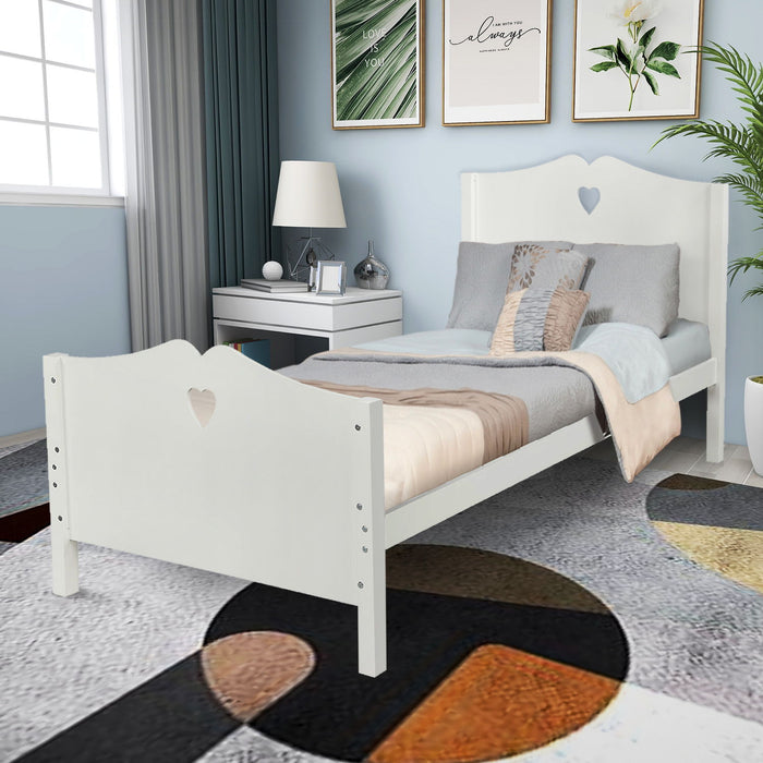 Platform Bed With Slat Support And Headboard And Footboard