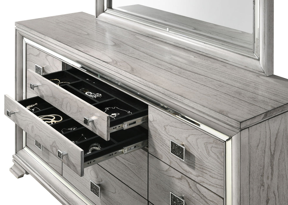 Vail - Dresser & Mirror - Gray