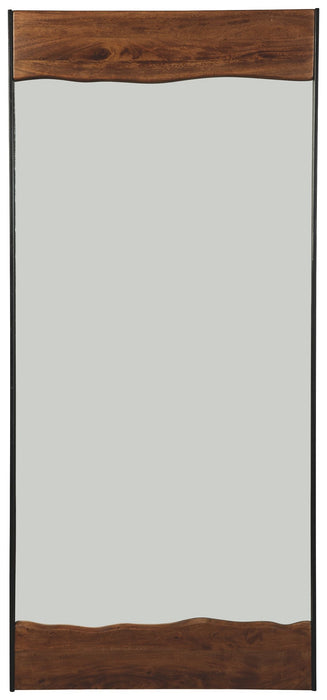 Panchali - Floor Mirror - Brown / Black