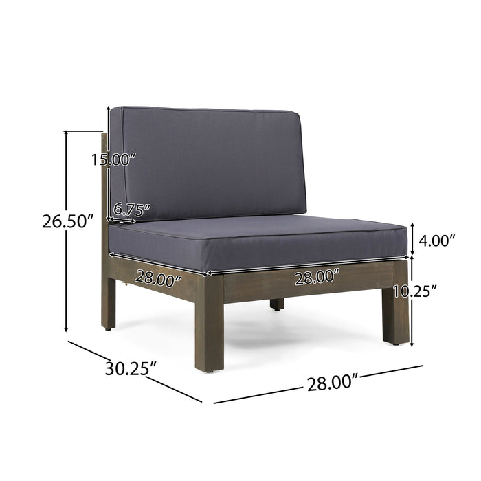 Brava - X Back Armless Chair