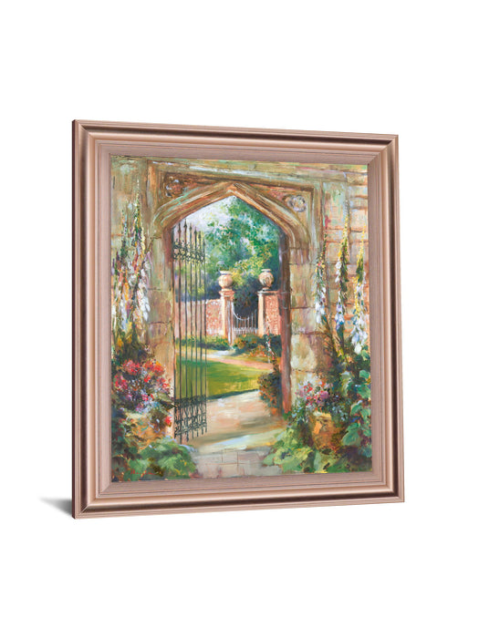 Secret Garden Pathway - 28" x 34" Framed Wall Art