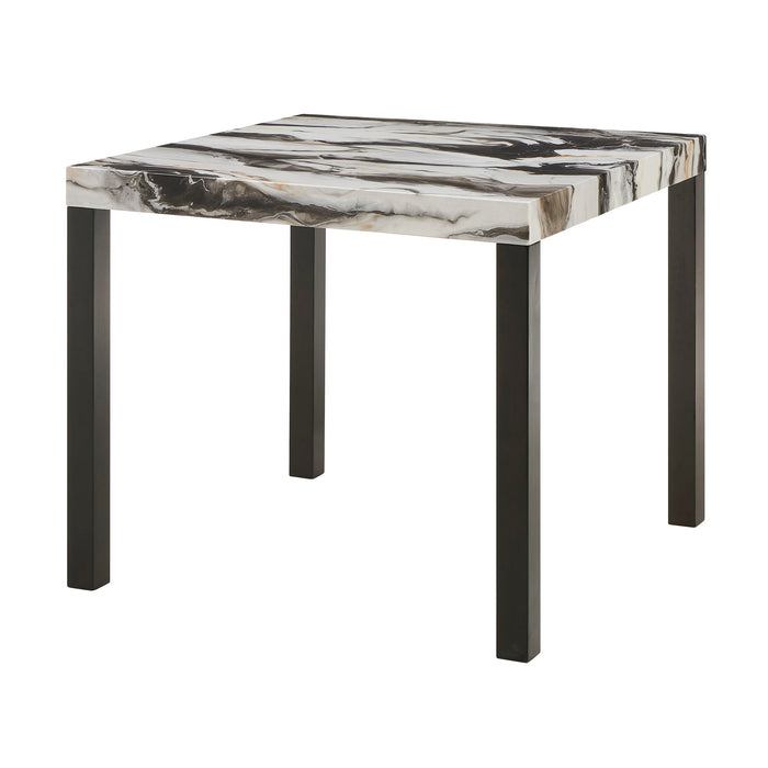 Vega - 5 Piece Counter Dining Room Set - Gray / Black