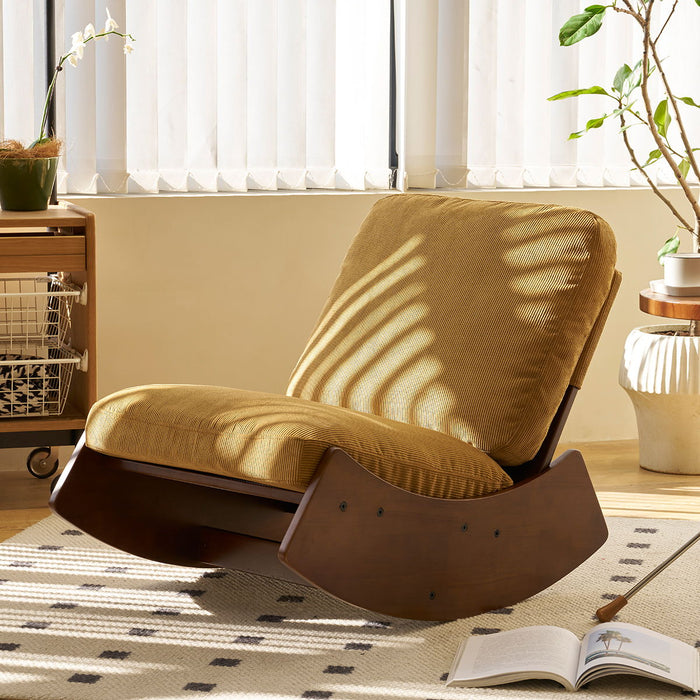 Comfortable High-Quality Upholstery Glider Rocking Chair