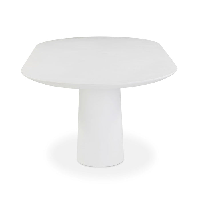 Nara - Indoor / Outdoor Concrete Dining Table - Pure White