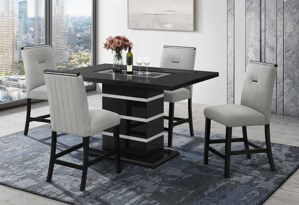 Monaco - Bar Stool - Gray / Black