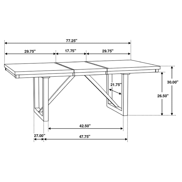 Holloway - Dining Set With Extension Leaf
