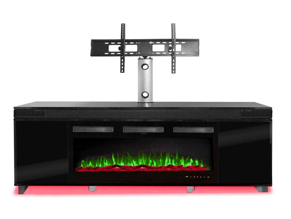 Fireplace TV Stand For 75-80" TV's - Black