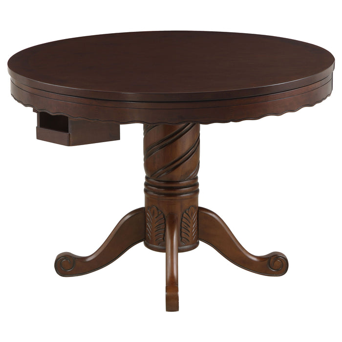 Brenton - Game Table With 8 Cupholders - Brown