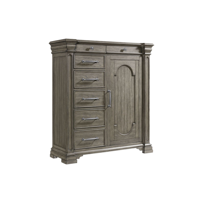 Kings Court - 7-Drawer Door Chest - Gray