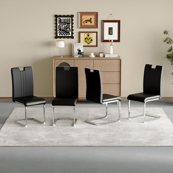 Bow Shaped Chairs, Ergonomic Design, Non Slip Base