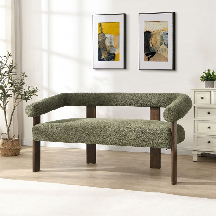 Modern Round Armrest Loveseat
