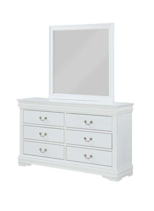Louis Philip - California King 4 Piece Bedroom Set - White